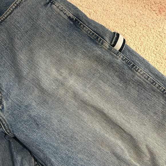 Vintage Tommy Hilfiger Mens 34x32 Baggy Wide Leg Denim Jeans Blue - Picture 5 of 9